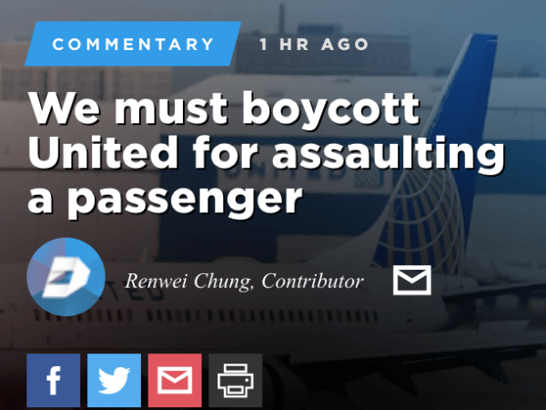 For its unconscionable actions, I will never fly United Airlines ever again